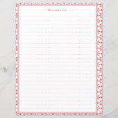 バインダカスタムー用クリスマススノーフレークレシピカード (裏面)