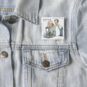 バインダーのアンRomneyおもしろいギフトTee & Card 缶バッジ (インサイチュ)