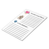 バインダーゲストブック、バケーション等ノートパッド ノートパッド (アングル)