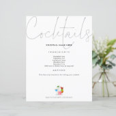 バインダーページの未来のミセスのためのカクテルレシピ (スタンド正面)