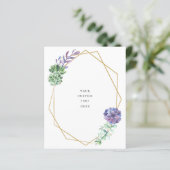 バインダー挿入フラットカードパープル多肉株 (スタンド正面)