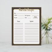 バインダー用のミニマルフローラメキシコレシピページ (スタンド正面)