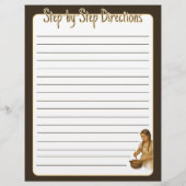 バインダー用のミニマルフローラメキシコレシピページ (裏面)