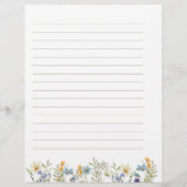 バインダー用の予算フローラレシピシートテンプレート チラシ (裏面)