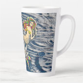 バインドされたメルメイド航海の-海愛好家のためのデザイン カフェラテマグ (右)