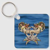 バインドされたメルメイド航海の-海愛好家のためのデザイン キーホルダー (正面)