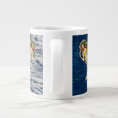 バインドされたメルメイド航海の-海愛好家のためのデザイン ジャンボコーヒーマグカップ (裏面)