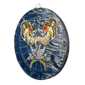 バインドされたメルメイド航海の-海愛好家のためのデザイン ダーツボード (正面右)