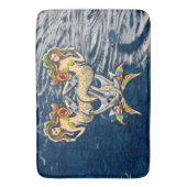 バインドされたメルメイド航海の-海愛好家のためのデザイン バスマット (正面縦)