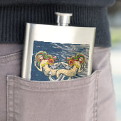 バインドされたメルメイド航海の-海愛好家のためのデザイン フラスク (インサイチュ)