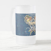 バインドされたメルメイド航海の-海愛好家のためのデザイン フロストグラスビールジョッキ (正面左)