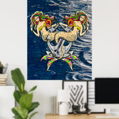 バインドされたメルメイド航海の-海愛好家のためのデザイン ポスター (ホームオフィス)