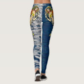 バインドされたメルメイド航海の-海愛好家のためのデザイン レギンス (裏面)