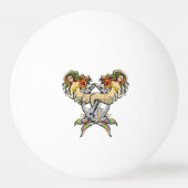 バインドされたメルメイド航海の-海愛好家のためのデザイン 卓球ボール (裏面)