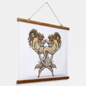 バインドされたメルメイド航海の-海愛好家のためのデザイン 吊り下げ型タペストリー (傾斜あり)