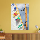 バインブリッジアイランドウッドボートフェスティバル3 キャンバスプリント (インサイチュ (リビング))