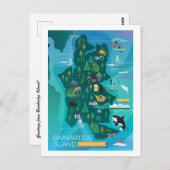 バインブリッジ島,ワシントン葉書 ポストカード (正面/裏面)