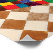 バイ市松模様にワシリー・カンディンスキー ポスター (角)