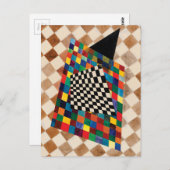 バイ市松模様にワシリー・カンディンスキー ポストカード (正面/裏面)