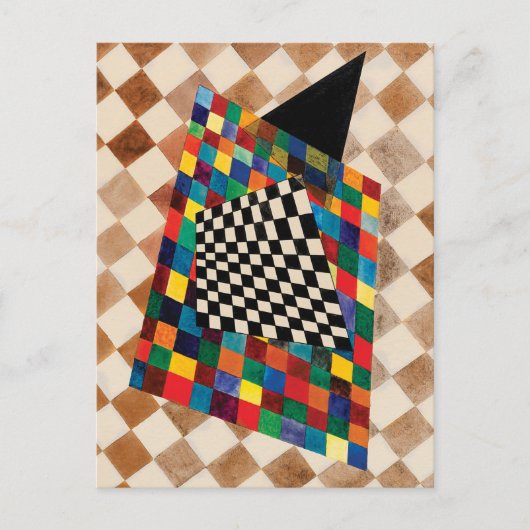 バイ市松模様にワシリー・カンディンスキー ポストカード (正面)