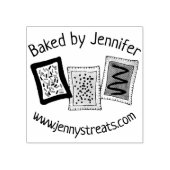 バイ焼いたベーカリーパーソナライズされたトースターペストリーパイ ラバースタンプ (インプリント)