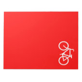 バイ赤と白ク ノートパッド (正面)