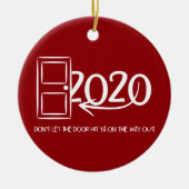 バイ2020ドアを外に出る途中で打たせるな！ セラミックオーナメント (正面)