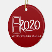 バイ2020ドアを外に出る途中で打たせるな！ セラミックオーナメント (左)