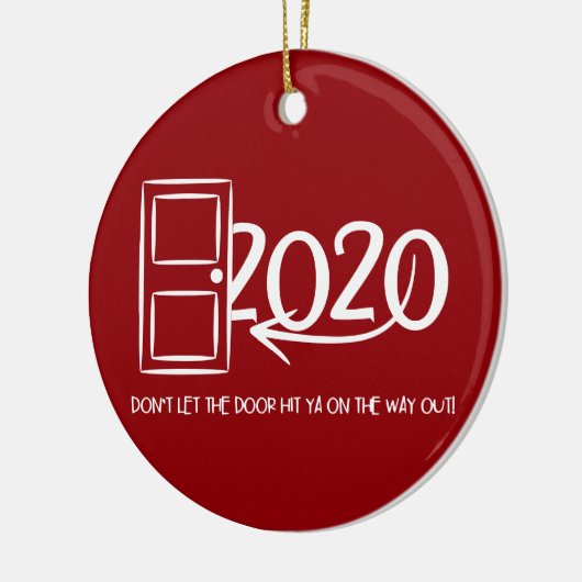 バイ2020ドアを外に出る途中で打たせるな! セラミックオーナメント (左)