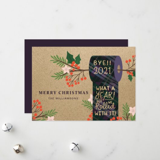 バイ2020我々転がとそれとのplaidトイレの紙転が シーズンカード (正面/裏面インサイチュ)