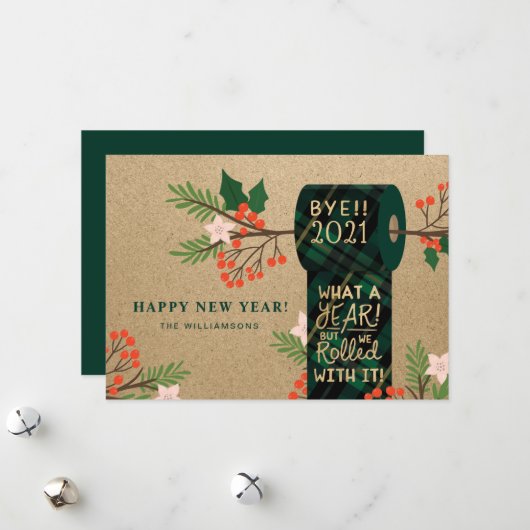 バイ2020我々転がとそれとのplaidトイレの紙転が シーズンカード (正面/裏面インサイチュ)