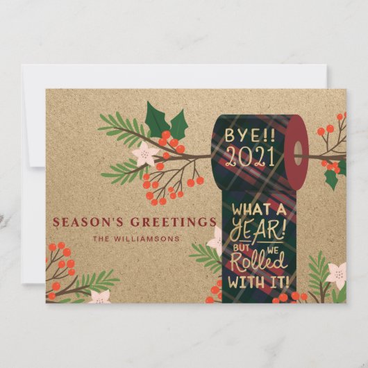 バイ2020我々転がとそれとのplaidトイレの紙転が シーズンカード (正面)