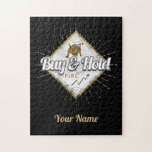 バイ・アンド・ホールド・トレーダー強気の下落買い投資家 ジグソーパズル (縦)