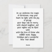 バイ・ザ・ファイア・フラット・ホリデー・カード シーズンカード (裏面)