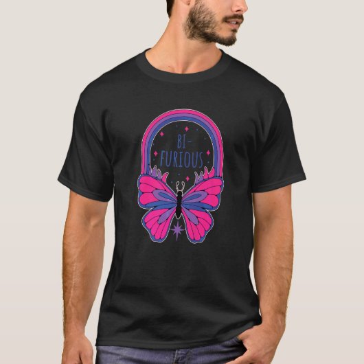 バイ・フュリアス・バイセクシャル・プライド Tシャツ (正面)