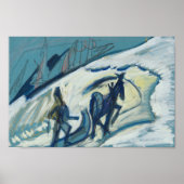 バウアミットPferdeschlitten | Ernst Ludwig Kirchner ポスター (正面)