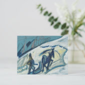 バウアミットPferdeschlitten | Ernst Ludwig Kirchner ポストカード (スタンド正面)