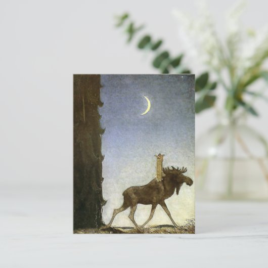 『バウアーのエルク』(ジョン・バウアー、 水彩画) ポストカード (スタンド正面)