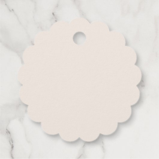 バウエレガントベビーシャワーメッセージカード フェイバータグ (裏面)