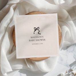 バウエレガントミニマルビのシャワー スタンダードカクテルナプキン