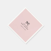 バウエレガントミニマルベビシャワーカクテルナプキンス スタンダードカクテルナプキン (角)