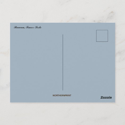 バウカウティモール・レステのバス ポストカード (裏面)