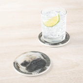 バウク…かわいいパグ子犬…タイ コースター (側面)