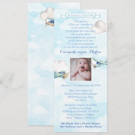 バウスペインのティゾ1erアニノバプテスマ1st誕生日パーティー 招待状