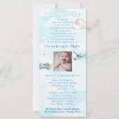 バウスペインのティゾ1erアニノバプテスマ1st誕生日パーティー 招待状 (正面)