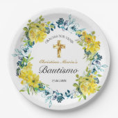 バウティスドゥニニャボニタクルスフローラアマリロクラス ペーパープレート (正面)