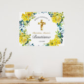 バウティスドゥニニャボニタクルスフローラアマリロ ポスター (キッチン)