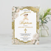 バウティスペインのゾフィエスタカワイトリトルボーイバプテスマ 招待状 (スタンド正面)