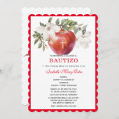 バウティスマイプライマークンプレーニョスデマンザン招待状 招待状 (正面/裏面)