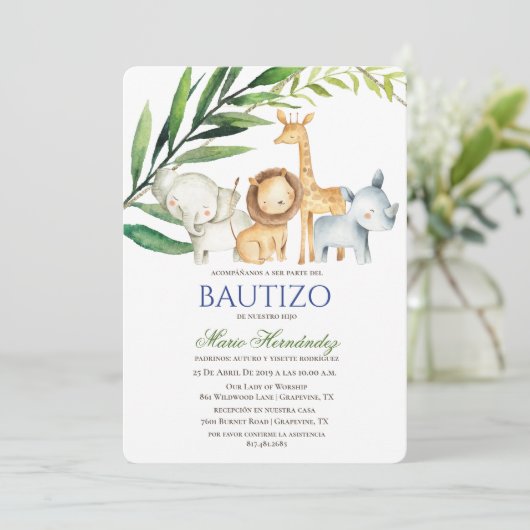 バウティゾインビタシオネデバウティゾバプテスマ招待状 招待状 (スタンド正面)